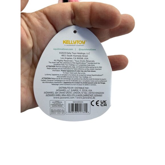 LONINA the Frog 4.5" Squishmallow Valentines Pink Metallic Heart Hands 2023 NWT - Picture 8 of 9